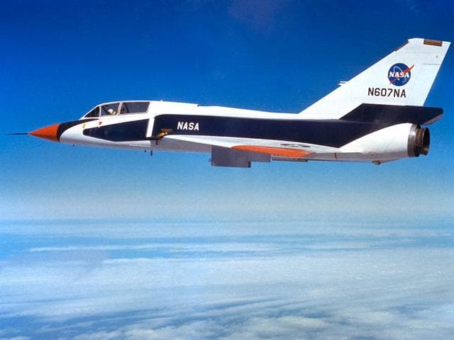 NASA image: Convair F-106B Delta Dart with Air Sampling Equipment