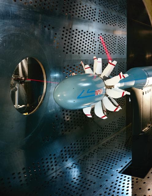 NASA image: Counter Rotating Propeller Model in the NASA Glenn 8x6-Foot Supe