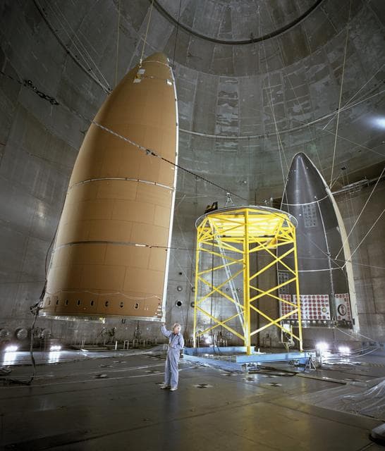 NASA image: ARIANE 5 SHROUD TEST IN SPACE POWER FACILITY SPF