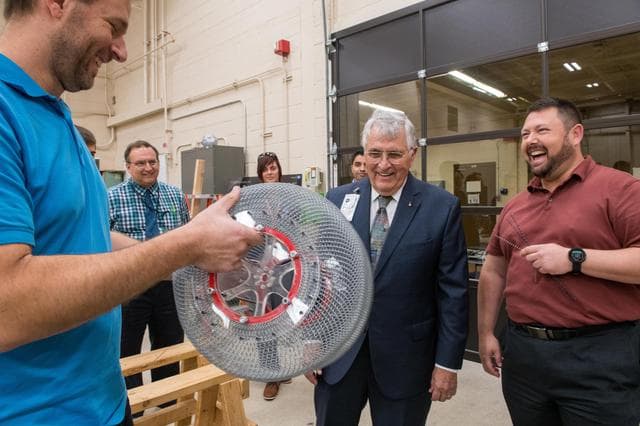 NASA image: Visit by Dr. Harrison H. Schmitt, Apollo 17 Astronaut