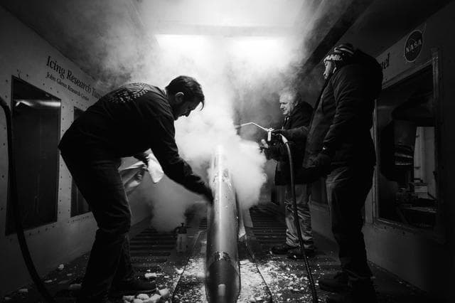 NASA image: Deformed Skin Adhesion Test Documentation Photos at the Icing Research Tunnel (IRT)