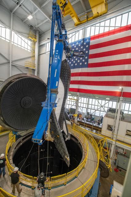 Sierra Space Dream Chaser critical lift into the environmental t