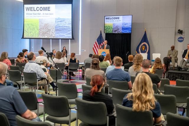 NASA image: Climate Town Hall with Chief Scientist and Senior Climate Advisor Dr. Kate Calvin