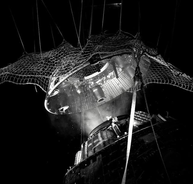 NASA image: Forward Bay Cover jettison test at the Space Environments Complex