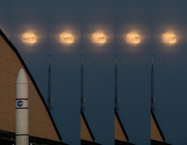 NASA image: While photographing the Supermoon for a NASA GRC Aerospace Front