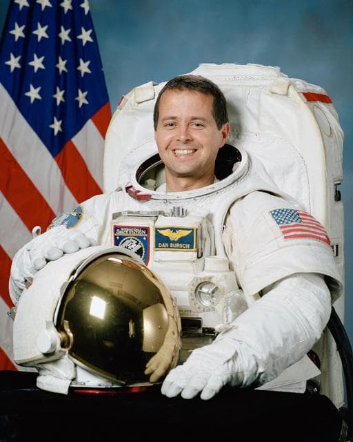 NASA image: Astronaut Daniel W. Bursch in an EMU