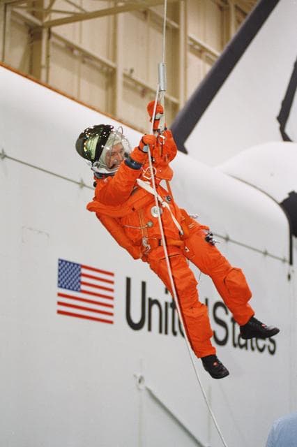 NASA image: ISS-Expedition 4 Crew Bailout Training
