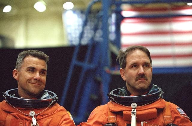 NASA image: STS-109 Egress training