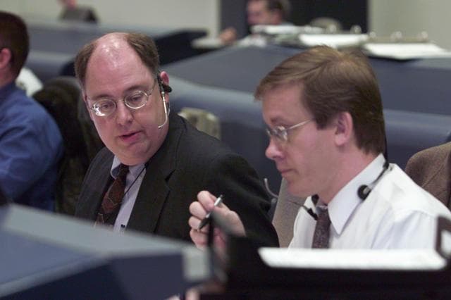 NASA image: STS-102 Launch Activities inside the MCC.