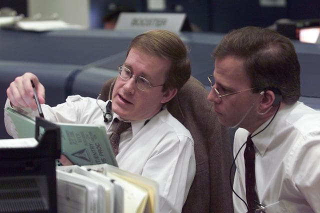 NASA image: STS-102 Launch Activities inside the MCC.
