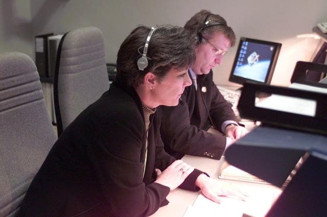 NASA image: STS-102 Launch Activities inside the MCC.