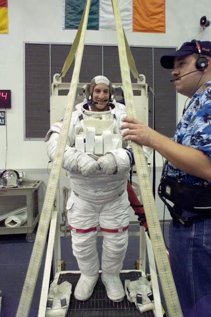 NASA image: STS-104 Crew at the NBL