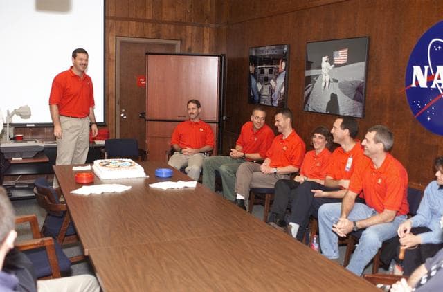 NASA image: STS-109 Cake Cutting Ceremony