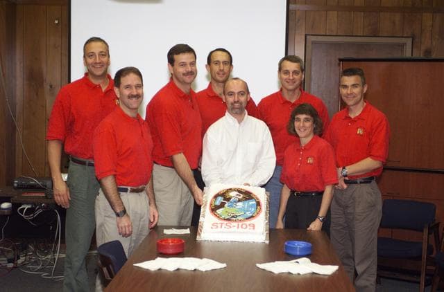NASA image: STS-109 Cake Cutting Ceremony