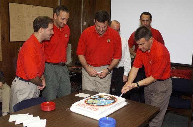 NASA image: STS-109 Cake Cutting Ceremony