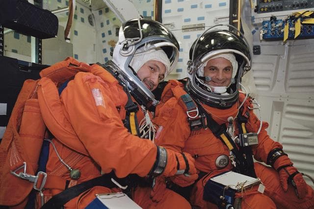 NASA image: STS-112 Preflight Emergency Egress Training