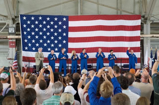 NASA image: STS-124 crew return ceremony