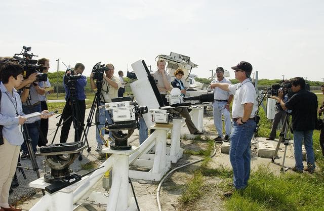 NASA image: Presentation on Improved Tracking Cameras