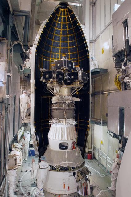 NASA image: THEMIS payload encapsulation at complex 17B