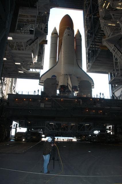 NASA image: STS-117 Space Shuttle Atlantis Rollout to Pad 39A