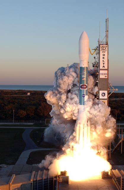 NASA image: Delta II Launch with the THEMIS satellite payload from pad 17B C