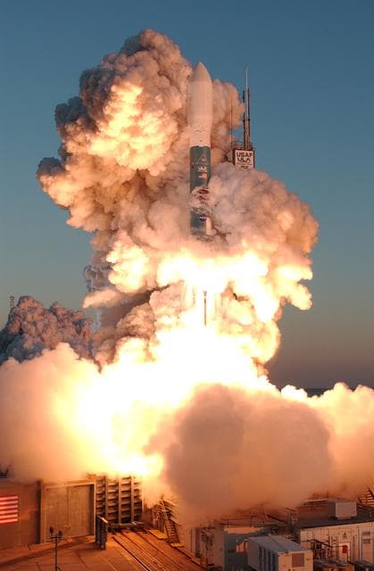 NASA image: Delta II Launch with the THEMIS satellite payload from pad 17B C