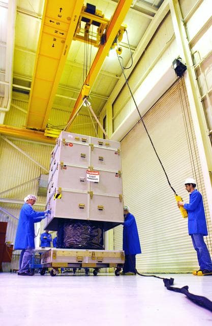 NASA image: Orbital Sciences Pegasus XL AIM Arrival