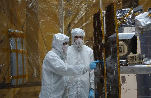 NASA image: Orbital Sciences Pegasus XL AIM Processing