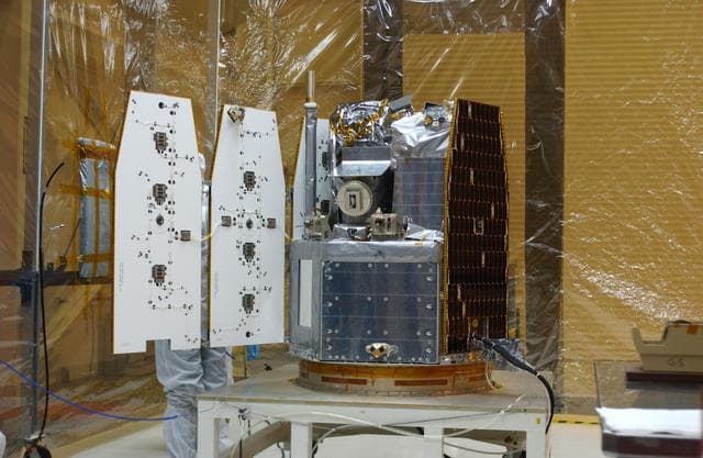 NASA image: Orbital Sciences Pegasus XL AIM Processing