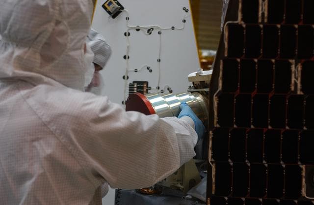 NASA image: Orbital Sciences Pegasus XL AIM Processing