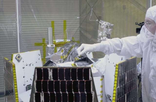 NASA image: Orbital Sciences Pegasus XL AIM Processing