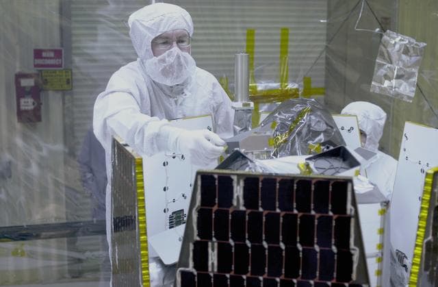 NASA image: Orbital Sciences Pegasus XL AIM Processing