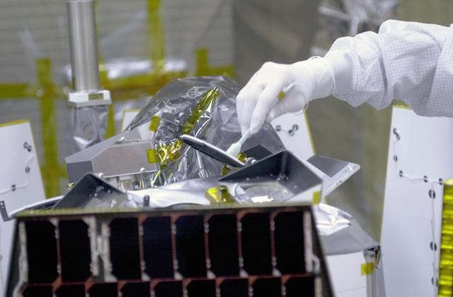 NASA image: Orbital Sciences Pegasus XL AIM Processing