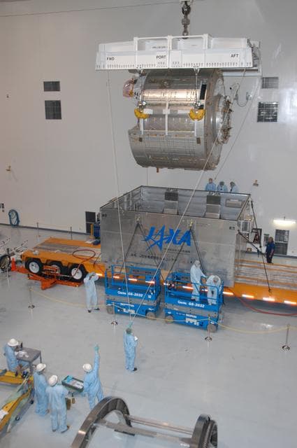 NASA image: JEM Experiment Logistics Module Pressurized Section