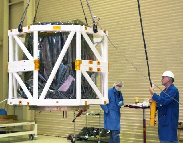 NASA image: AIM being prepared for integrated testing and flight simulation