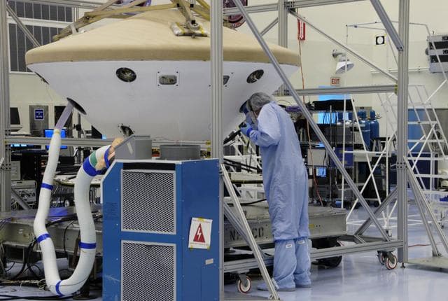 NASA image: Phoenix Spacecraft Heat Shield Deployment Test