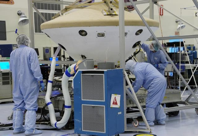 NASA image: Phoenix Spacecraft Heat Shield Deployment Test