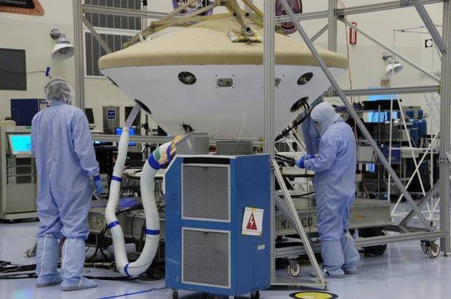 NASA image: Phoenix Spacecraft Heat Shield Deployment Test