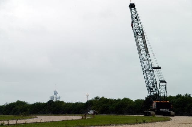 NASA image: Large Crawler Crane for new lightning protection system