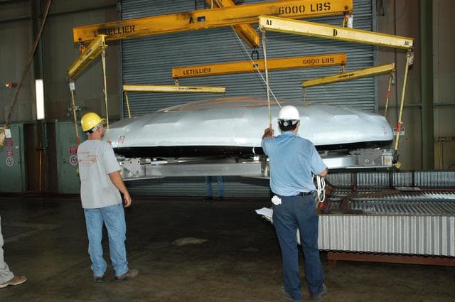 NASA image: Constellation crew exploration vehicle, or CEV, is being prepare