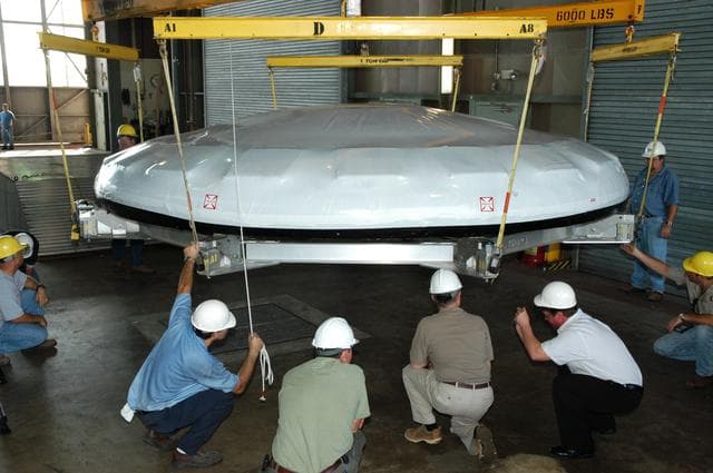 NASA image: Constellation crew exploration vehicle, or CEV, is being prepare