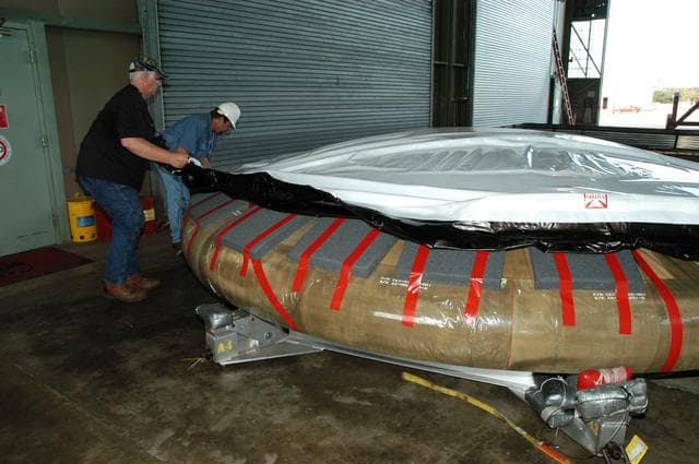 NASA image: Constellation crew exploration vehicle, or CEV, is being prepare