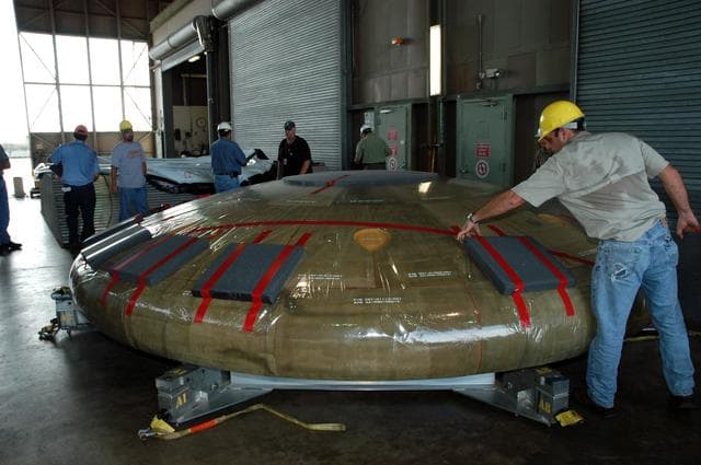 NASA image: Constellation crew exploration vehicle, or CEV, is being prepare