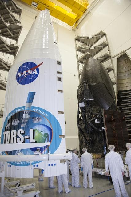 NASA image: TDRS-L Spacecraft Fairing Encapsulation