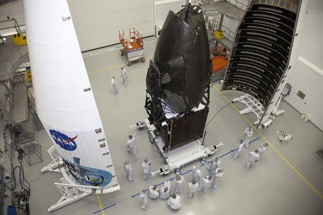 NASA image: TDRS-L Spacecraft Fairing Encapsulation