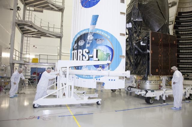 NASA image: TDRS-L Spacecraft Fairing Encapsulation
