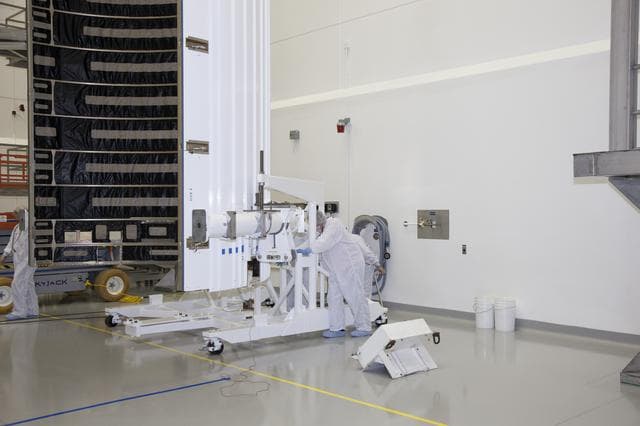 NASA image: TDRS-L Spacecraft Fairing Encapsulation