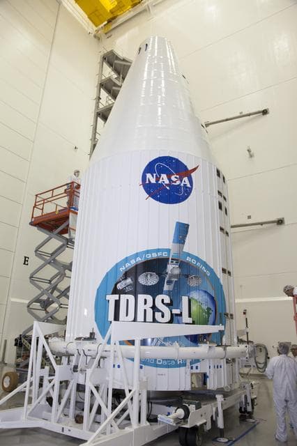 NASA image: TDRS-L Spacecraft Fairing Encapsulation
