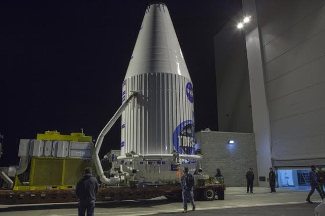 NASA image: TDRS-L Spacecraft Transported from Astrotech to SLC