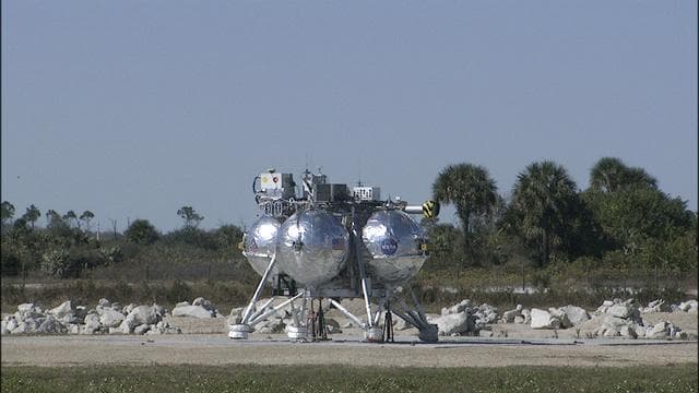 NASA image:  Morpheus Campaign 1A Liftoff